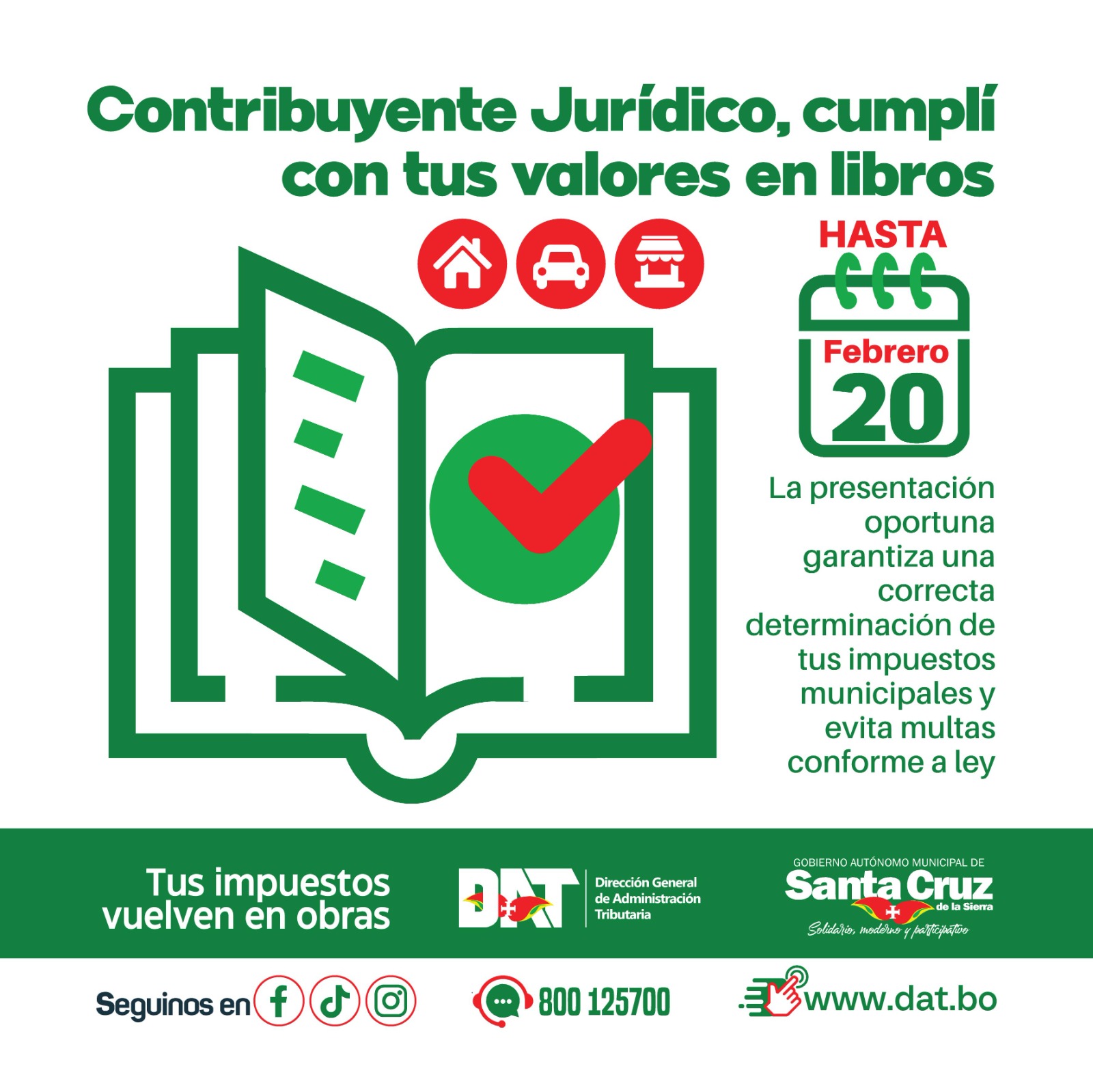 Contribuyente Jurídico, cumplí con tus valores en libros